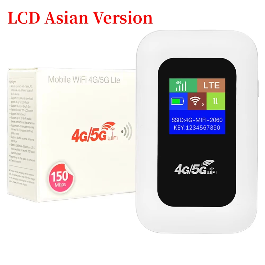 ポータブルWiFiルーター 150Mbps 4G LTE ポケット付きポータブルWi-Fiルーター 4G LTE 150Mbps
