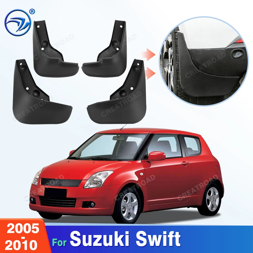 For Suzuki Swift MK2 2005 2006 2007 2008 2009 2010 Fender Mudflaps Splash Guards Mudguards Mud Flaps Car Accessories