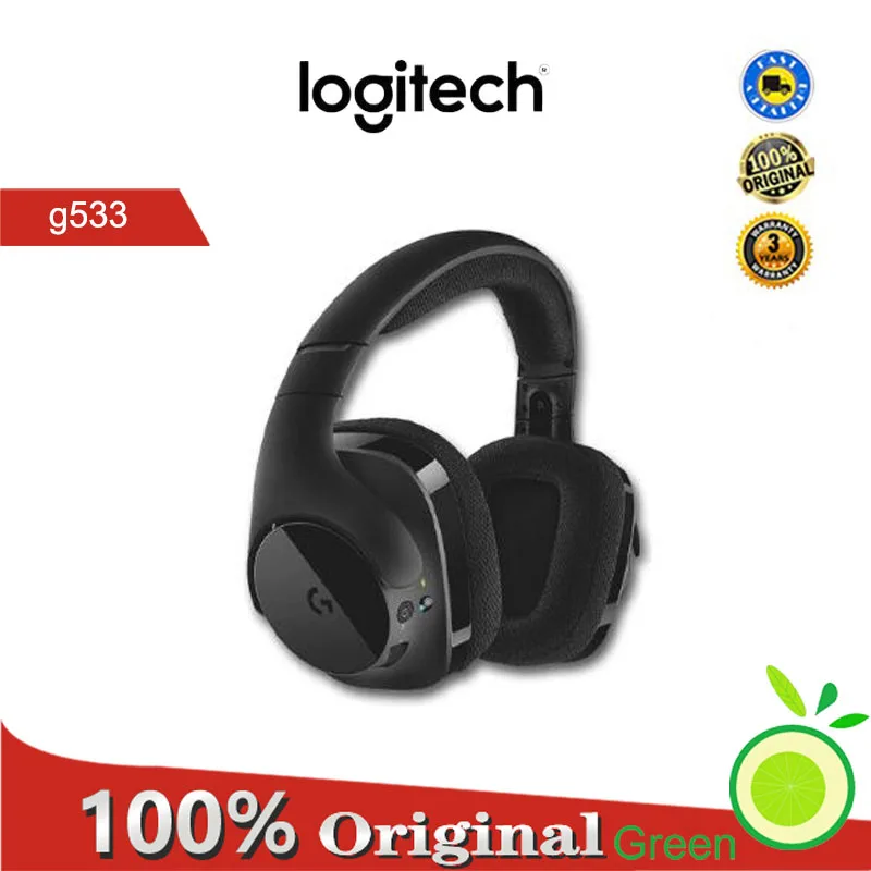 

Беспроводная стереоскопическая игровая гарнитура Logitech G533 DTS 7,1 SURROUND с микрофоном Подходит для компьютерных игровых плееров