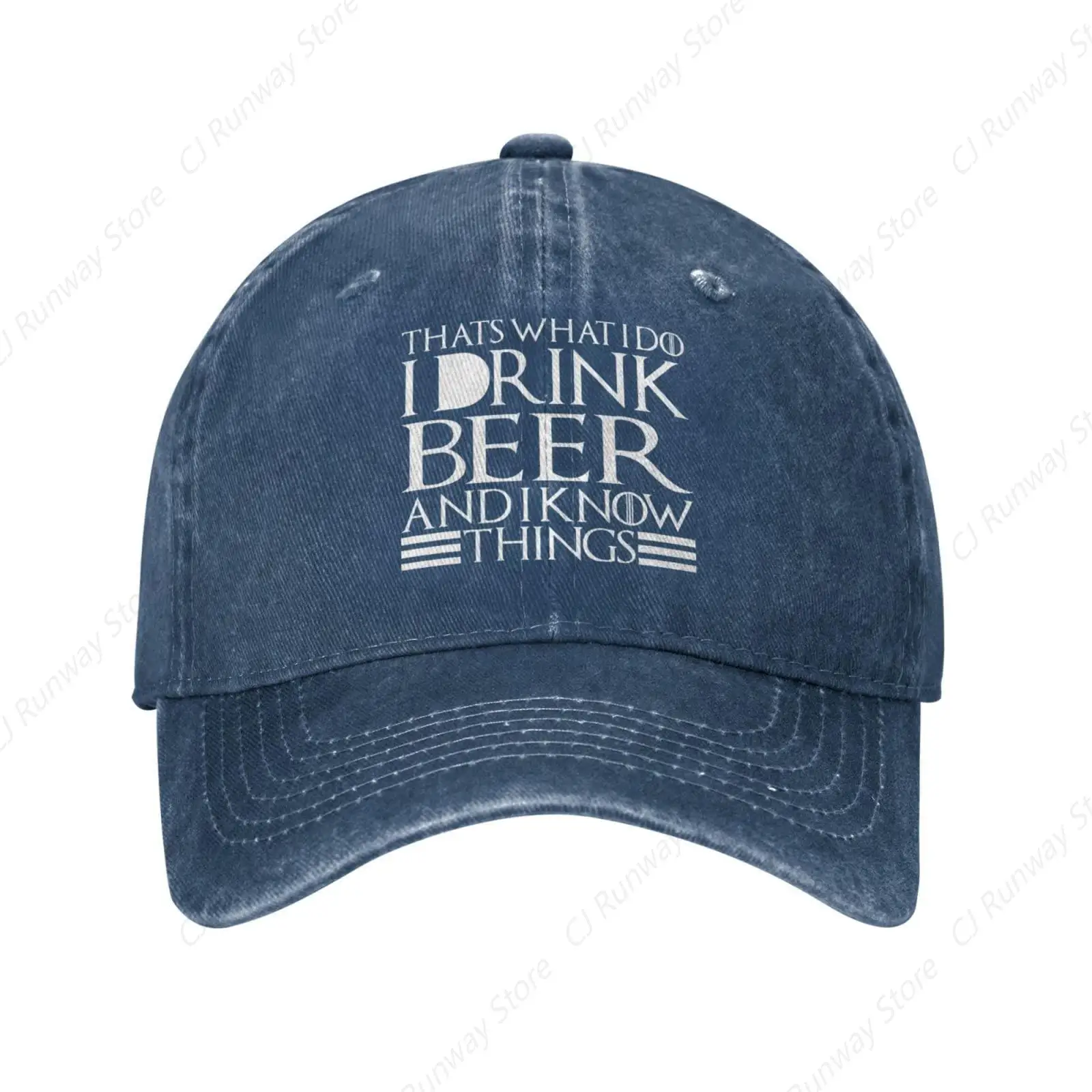 

That's What I Do I Drink Beer and I Know Things Hat Women Baseball Hat Fashionable Caps Natural