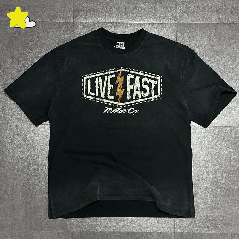 

Hip Hop Skull Print WEST COAST CHOPPERS T Shirt Men Women Vintage Washed Black Oversized T-Shirt Top Quality Cotton Tee