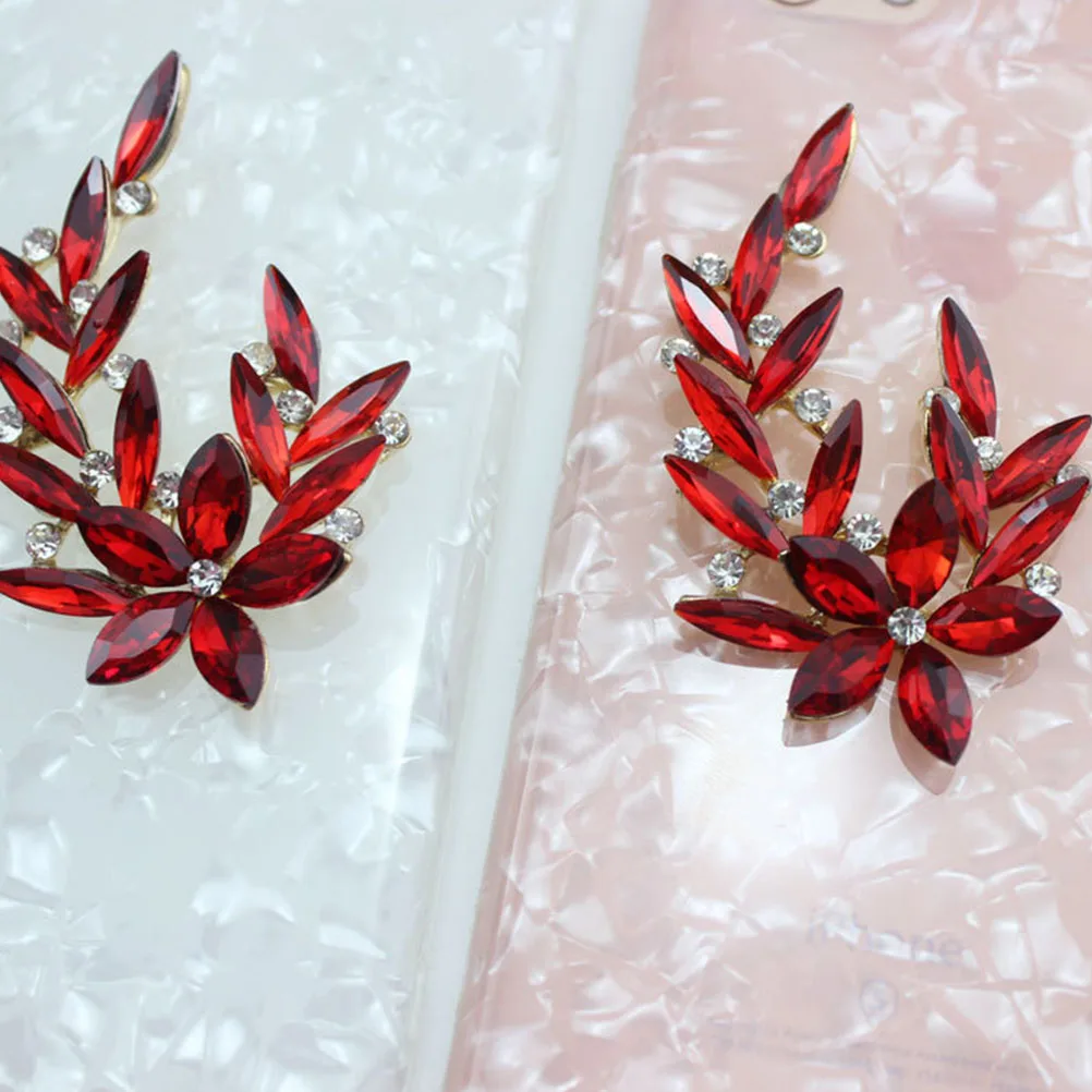 

Rhinestone Brooch Flower Deliacte Clothing Corsage DIY Jewelry Making Supplies Phone Shell Decorative Paste Alloy Decoration