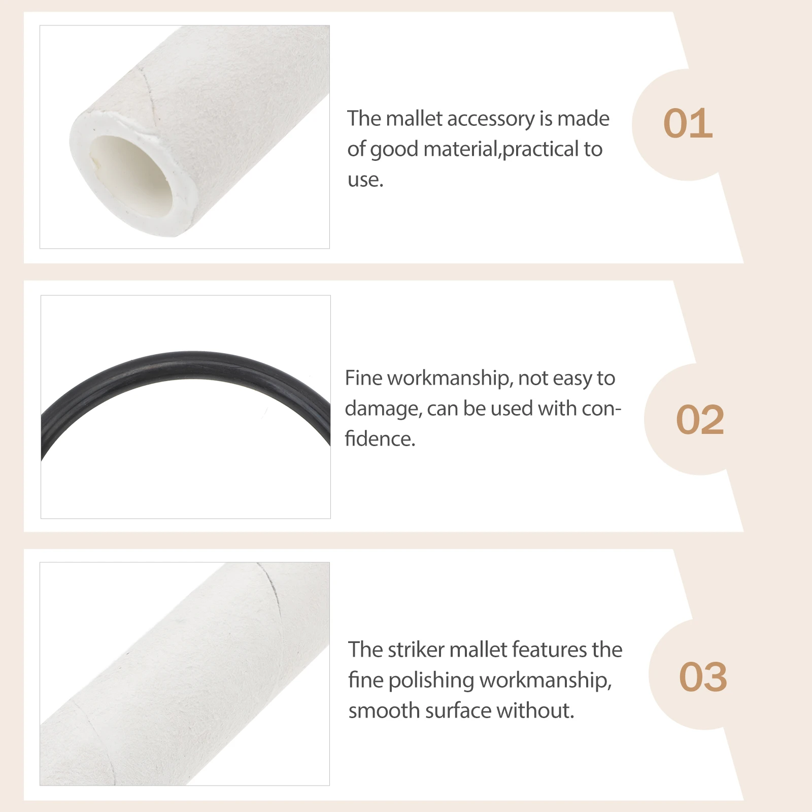 

Percussion Instrument Accessories Tibetan Bowl Singing Sound Mallet Buddha Striker Stick for