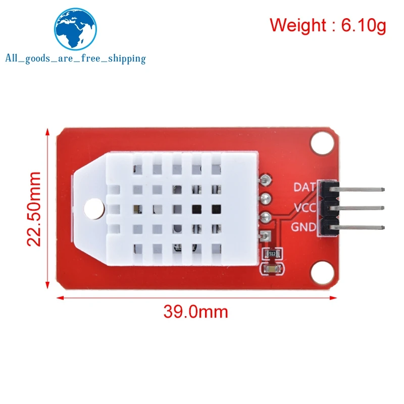 TZT High Precision AM2302 DHT22 Digital Temperature & Humidity Sensor Module For arduino Uno R3