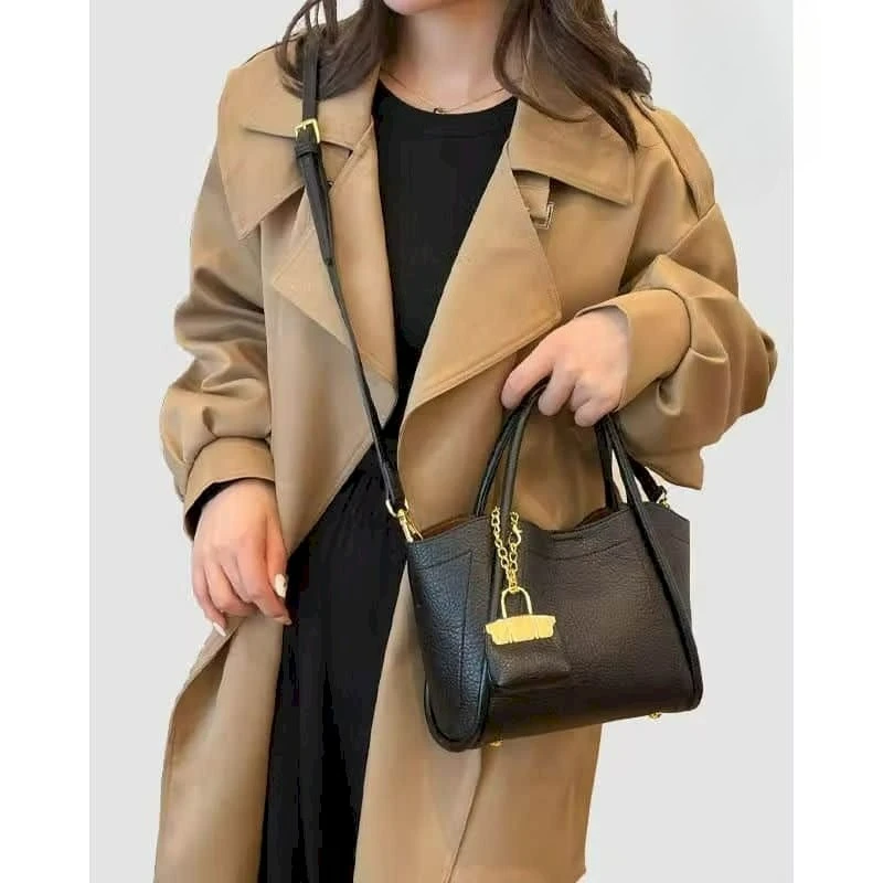 

Leather Crossbody Bags for Women Solid Korean Style Versatile Handbags Fashion Luxury Office Lady Female High Quality Bucket Bag