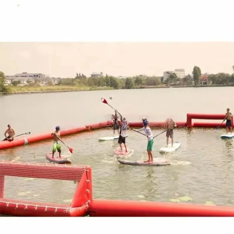 New design inflatable water game super inflatable water polo football shooting score for sale view 4