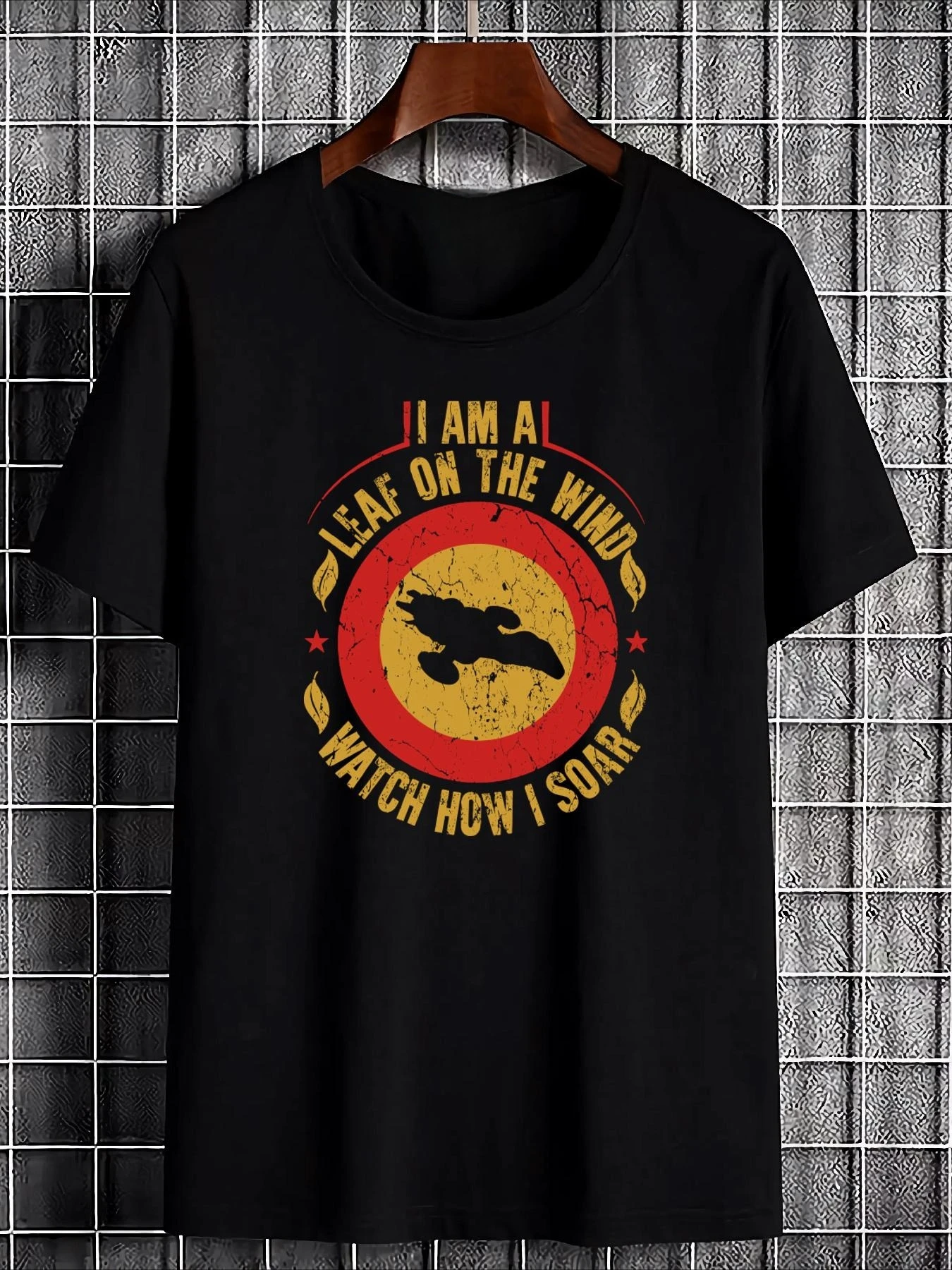 Men's Firefly TV Series Themed T-Shirt Brown Army Design Featuring the Serenity Spaceship and 
