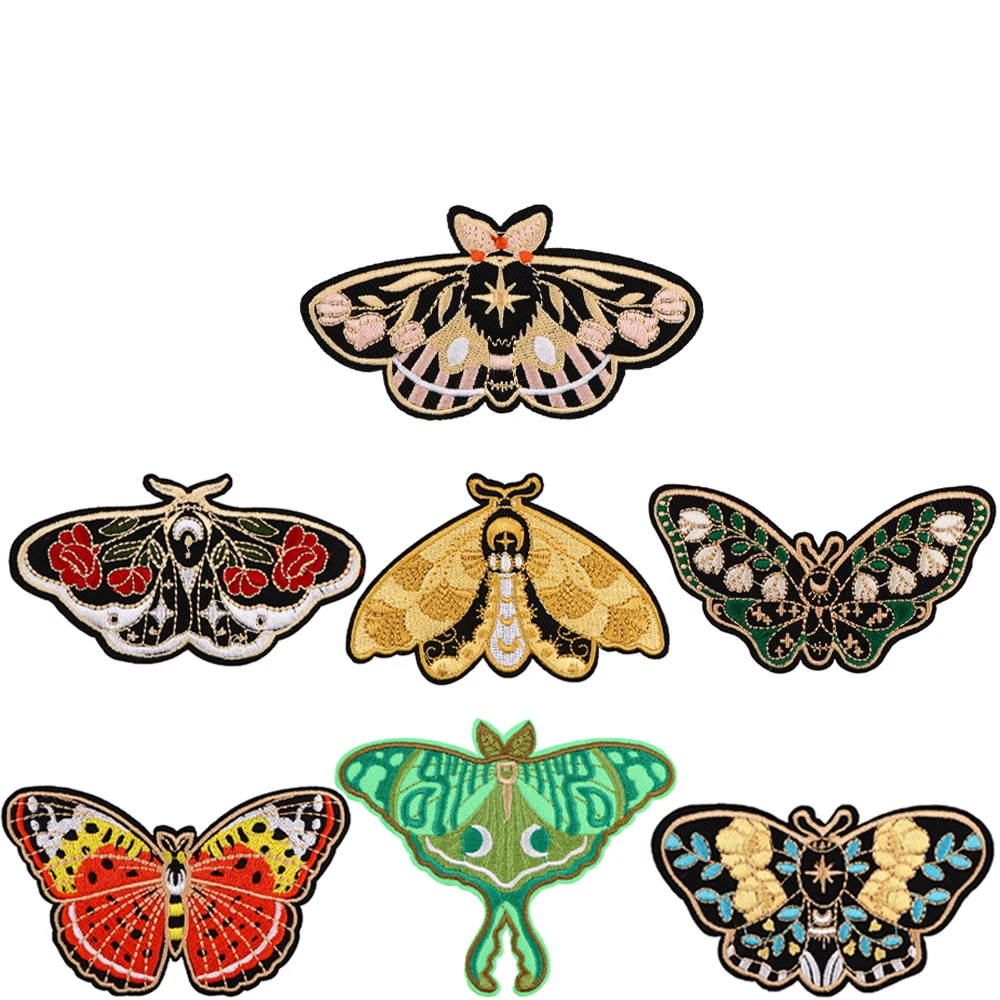 Beautiful Butterfly Embroidered Magic Patch For Clothing Cute Patches On Clothes DIY Badges On Backpack