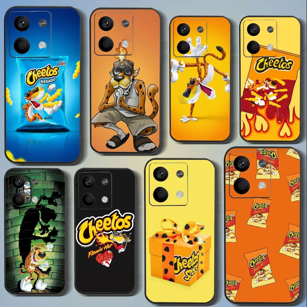 Tasty C-Cheetos Phone Case For Xiaomi 11 Redmi Note 11 5G 8T 9A 9 10T Note8Pro Note9 12SUltra Black Case