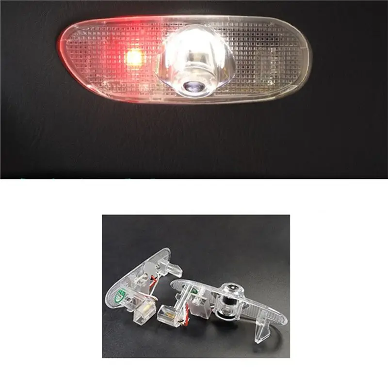 Unique 4Pcs Car Interior Door Light Welcome Lamp Ambient For Toyota Prado LC120 2003-2009 Projector Welcome Light