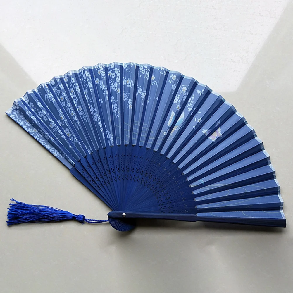 6 Inch Woman Foldable Fan Bamboo Bone Handheld Fan Chinese women hand fan woman handheld fan