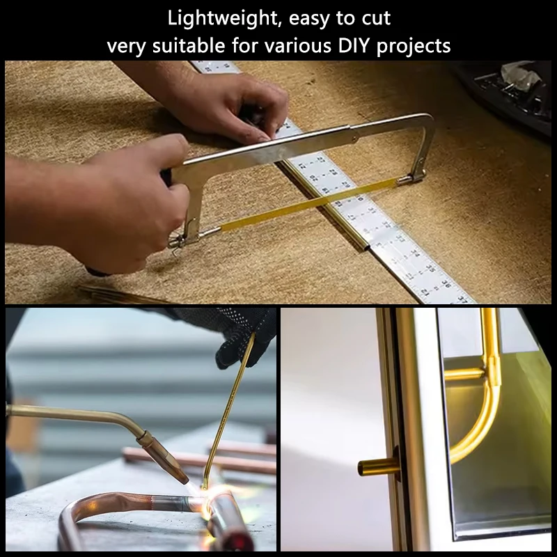2/5 Pcs Brass Welding Rods, 1.6mm/2.0mm/2.5mm/3.0mm Solid Copper Round Bars, for DIY Projects, Tool Making & Hardware Processing