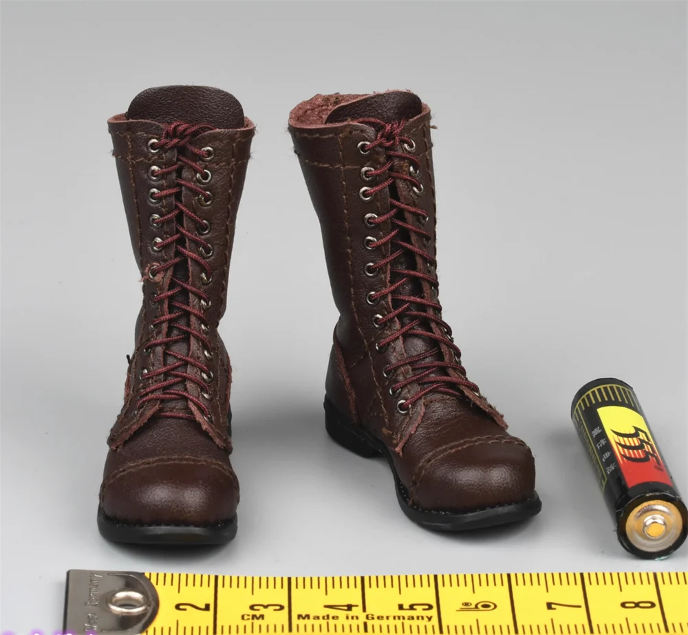 

For Sale 1/6 DID A80161S WWII US. Ranger Soldier Rayn Man Toys Model Leather Hollow Shoe Boots Accessories For 12" DID Doll DIY