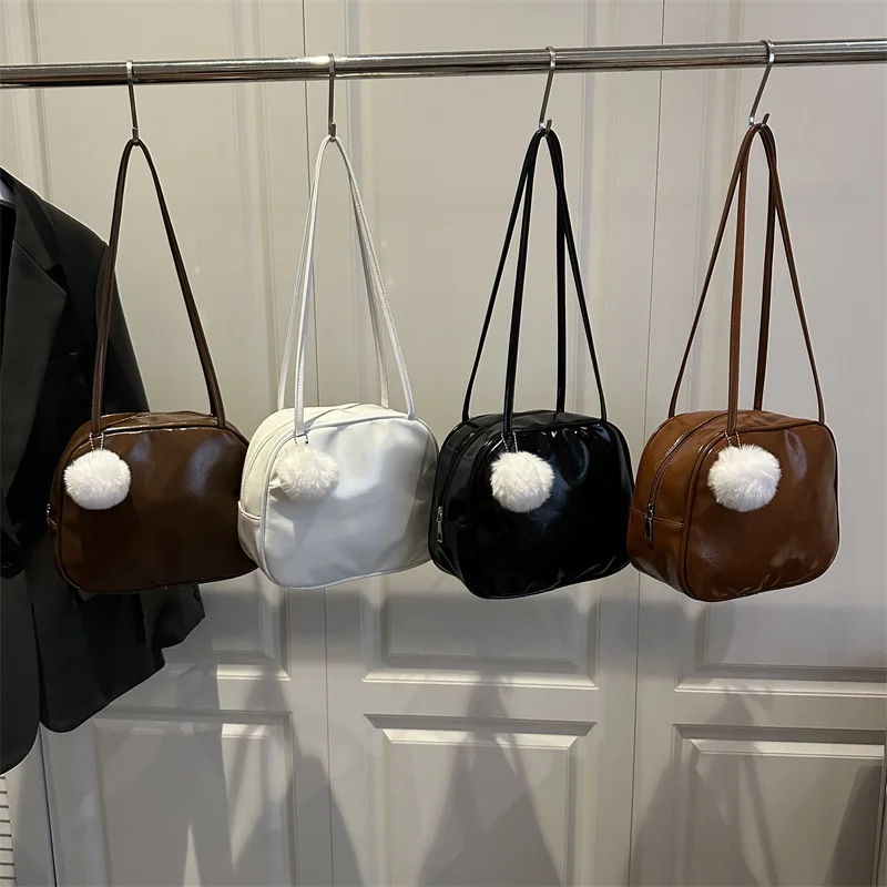 

2025 Autumn Winter Niche Square Bag, Textured Shoulder Purse for Women, Casual Crossbody Tote, Trendy Day to Night Bag