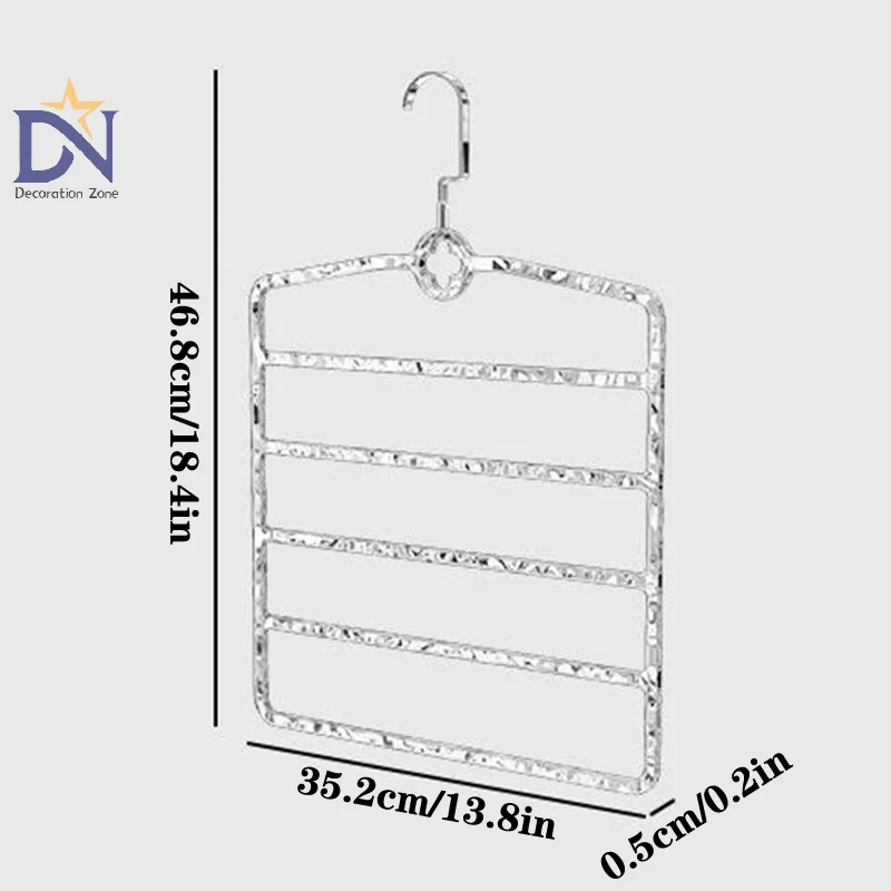 Light Luxury Multi-layer Home Dormitories Non-slip Multi-functional Trousers Storage Rack Clothes Belt Sorting Hanging Artifact