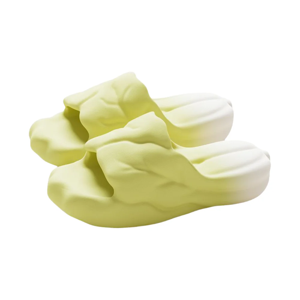 

Creative Simulation Cabbage Slippers Soft Bottom Thick Sole EVA Vegetable Slippers Non-Slip Funny Red Cabbage Slides Unisex