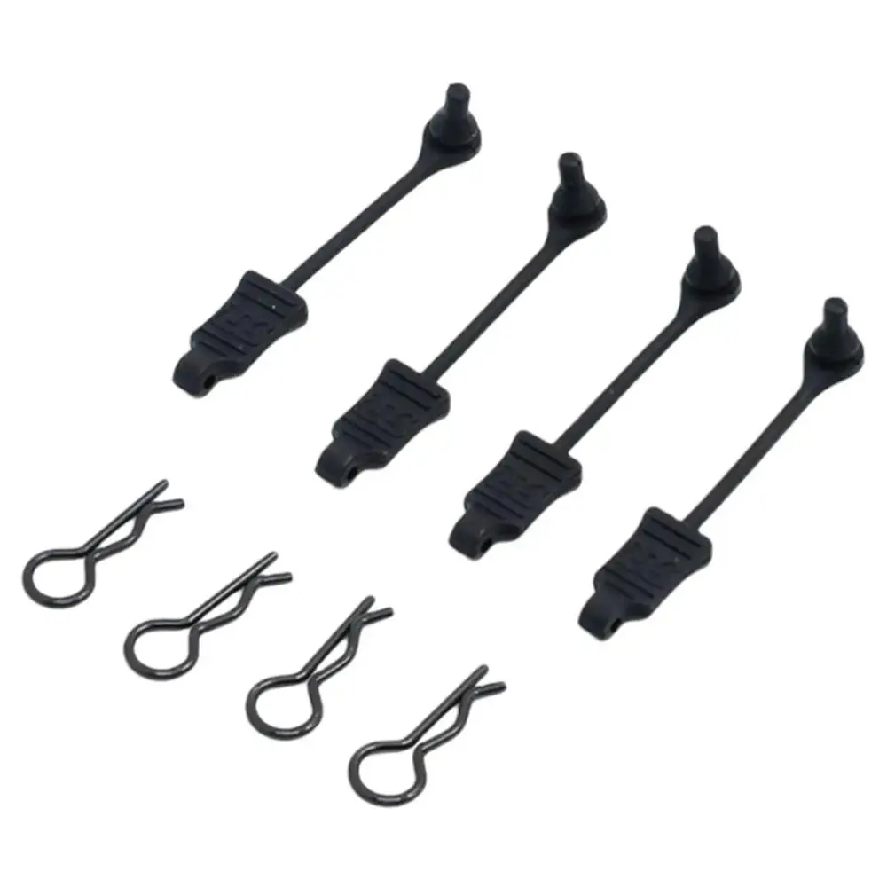 8pcs Post Column Mount Clips Body Clip Retainer Bent Springy R Pins R Pins Clips Retainer Plastic for 1/10 Body Shell/Arrma RC