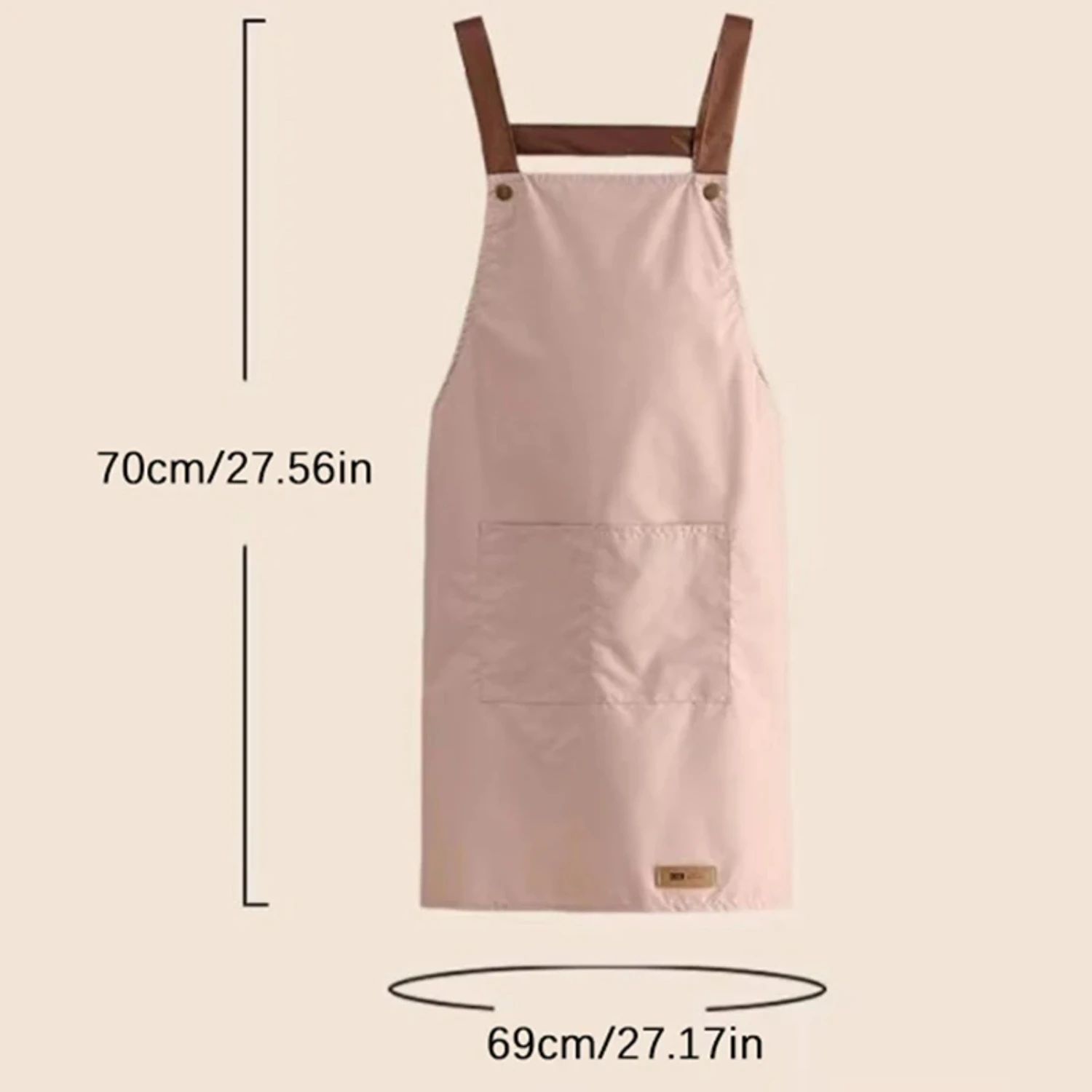 Perfessional  Apron Women Waterproof Fashion with Pockets Taller Waiter Chef Work Uniform