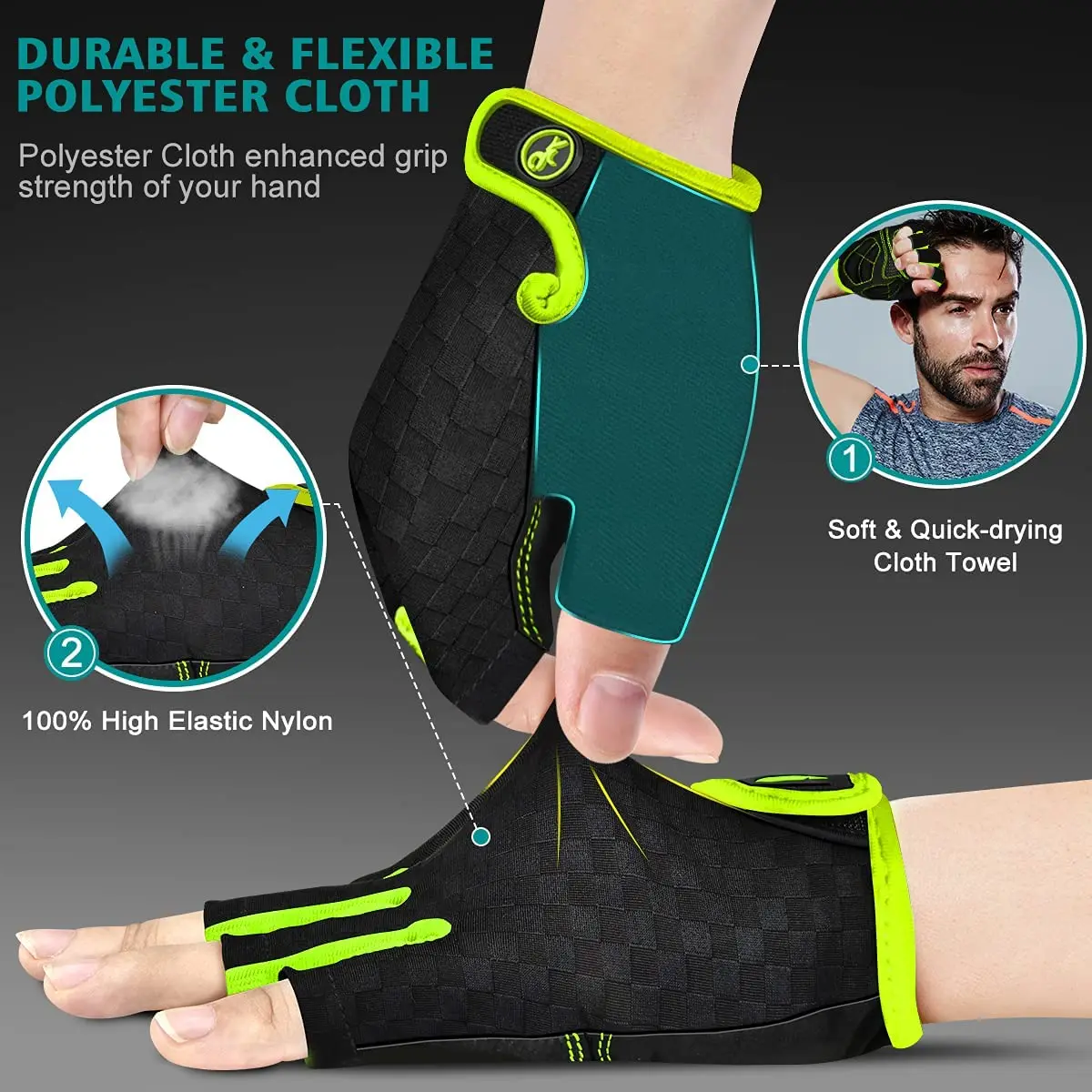 Thumbnail 4 - #30 Gel Padded Cycling Gloves Discount Picks