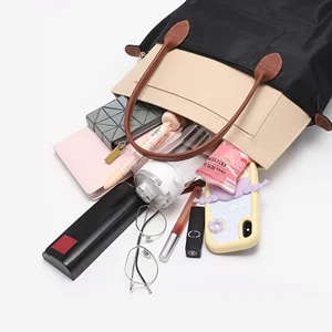 شعرت إدراج حقيبة يناسب حقيبة Longchamp بطانة حقيبة شعرت حقيبة ماكياج القماش حامل المحمولة السفر إدراج حقيبة منظم أعلى 6 مبيعات لإكسسوارات صنع الأكياس - رقم 6