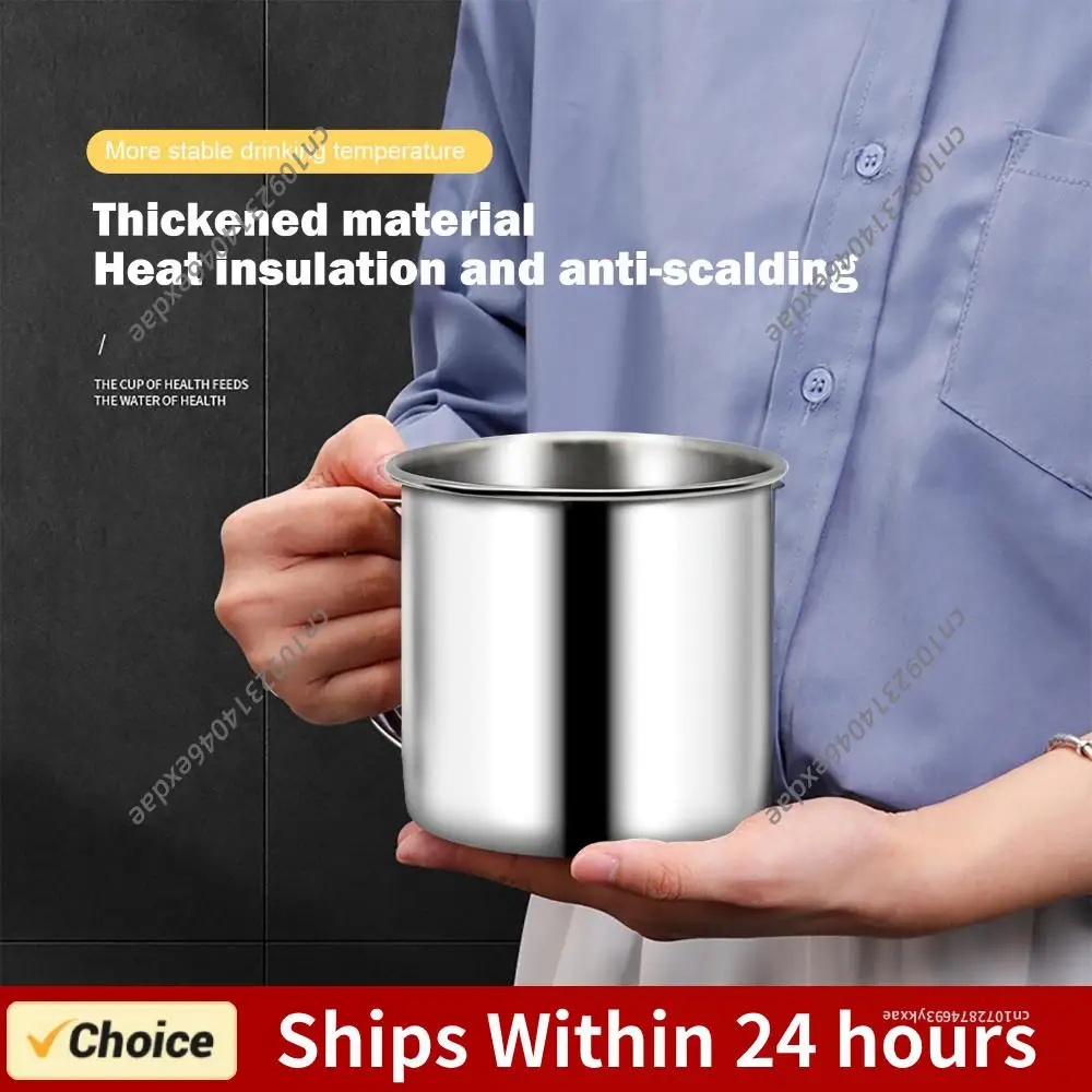 

200ml Childrens Water Cup Travel Mug Shatterproof Stainless Steel Espresso Cup Multifunction with Handle for Kids Adults