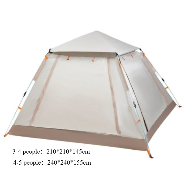 Automatic Quick Open Tent with Canopy Portable Outdoor Rain/Sun Proof Tent for Family Travel Self-drive Camping 3-4/4-6 People