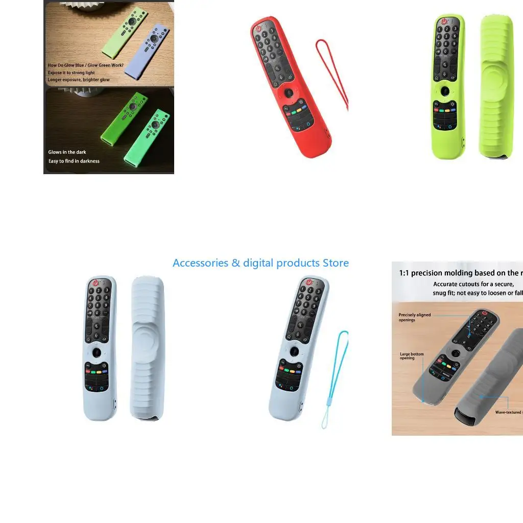 77JD Silicone Remote Cover For ANMR21GA MR21GC MR22GA MR23GA MR24GA Controller Case With AntiSlip Design Dust Protections