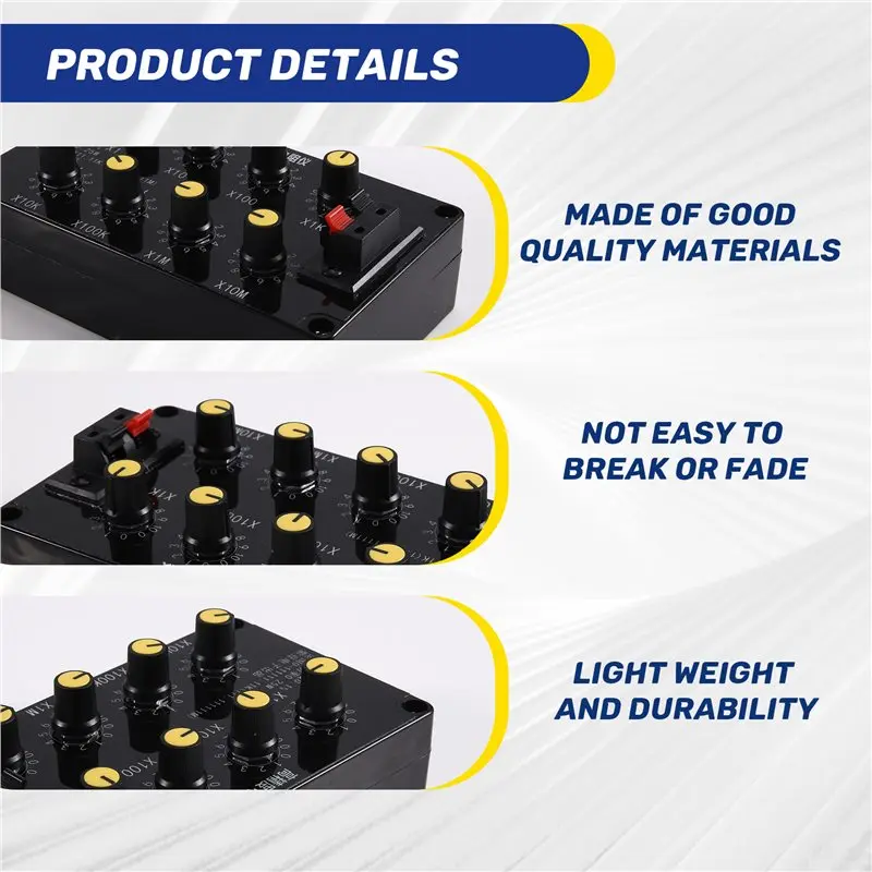 TFORU-Adjustable Resistance Box 0.1% Accuracy For Electronics Testing High Precision