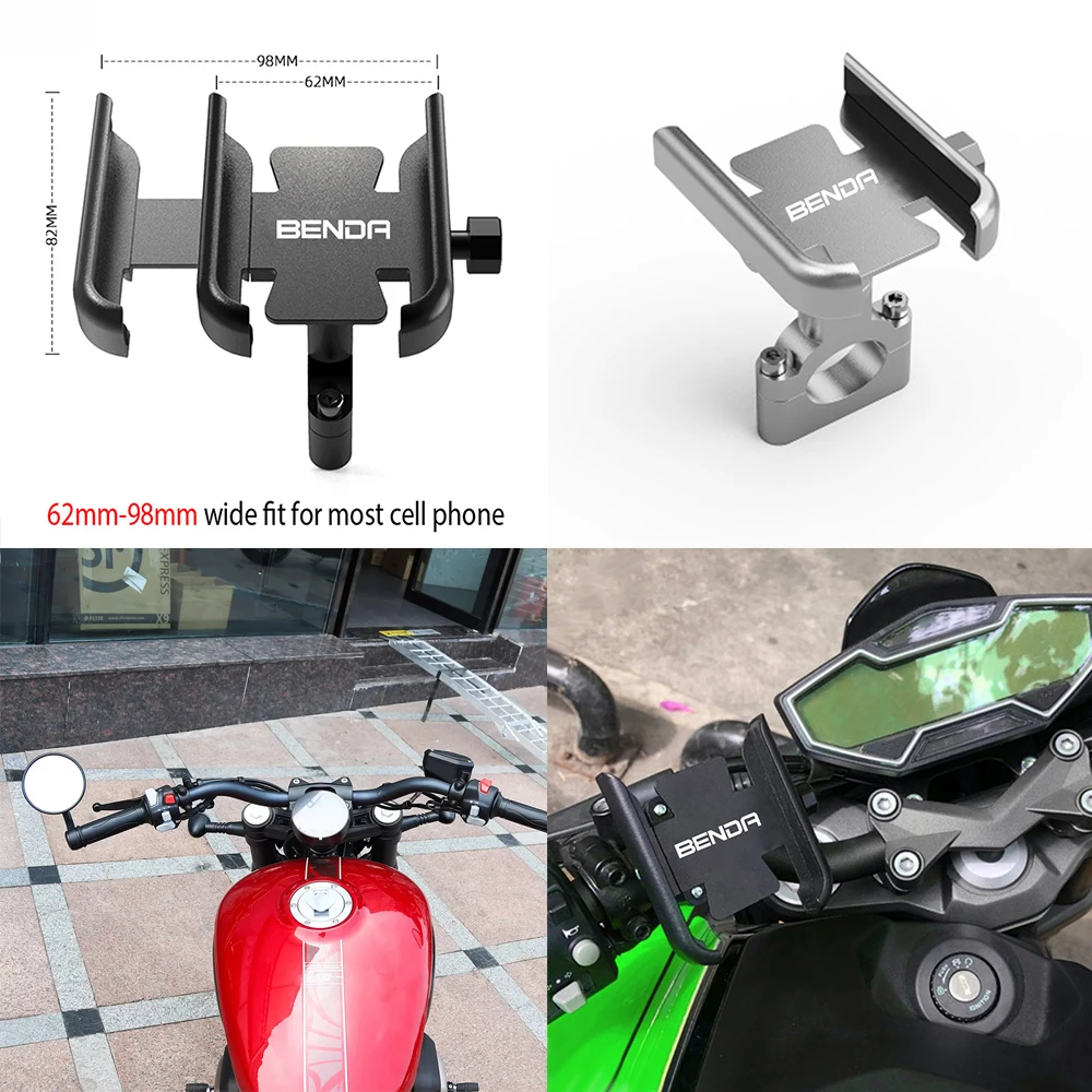 For BENDA Chinchilla 300 450 Rock300 LFS700 LFC700 Motorcycle Accessories Handlebar&Mirror Mobile Phone Holder GPS Stand Bracket