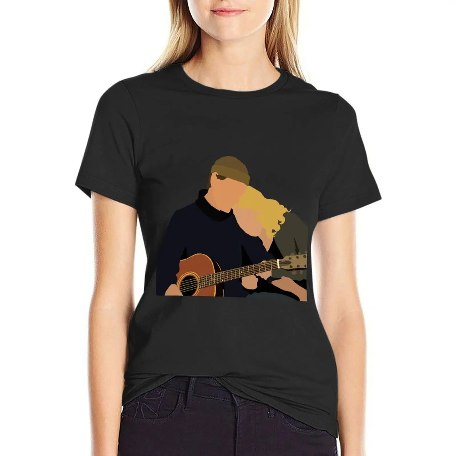 

Carole King and James Taylor: Live At The Troubadour Album Cover Art T-Shirt customs design your own Womens graphic t shirts