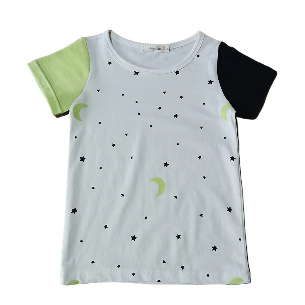 

2-7 years Kids t-shirt for boys and girls summer printing cotton clothes