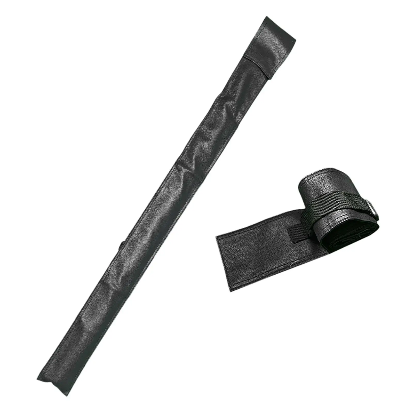 

1/2 Billiard Cue Bag Lightweight Professional PU Leather Storage Pouch Pool Cue Storage Bag
