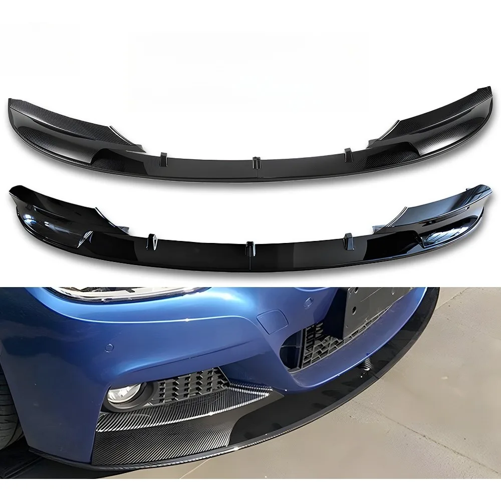 For BMW 3 Series F30 2012-2019 MP Style Front Lip Splitter Bumper ABS Car Styling Sport Durable Upgrade Body Kit Best Seller Pro