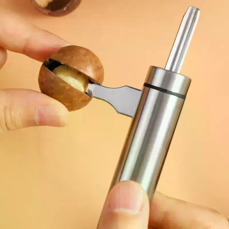 2 In 1 Manual Stainless Steel Nut Cracker Mechanical Sheller Walnut Nutcracker Fast Opener Kitchen Tools Fruits And Vegetables