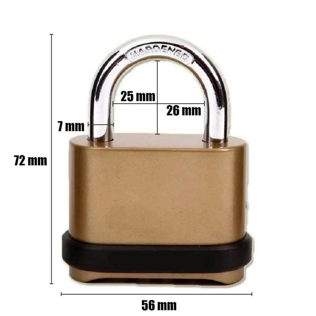 4-digit Combination Padlock Brass With Number Password Weatherproof anti-rust anti-theft warehouse special lock truck door lock