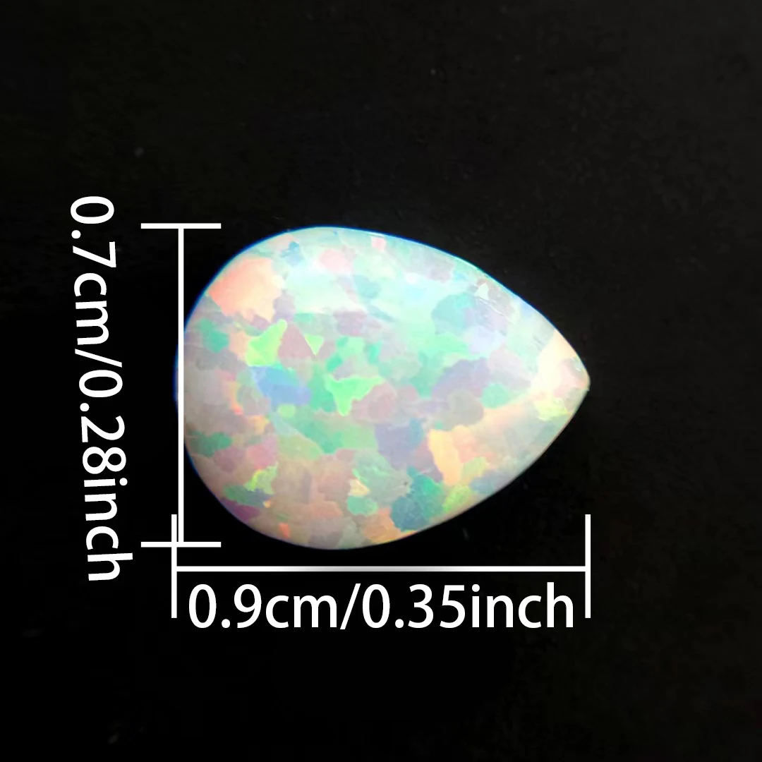 4pcs Opal Stone Set Loose Gemstone Oval Fire Color Face Ring Face Stone Flat Ring DIY Accessories