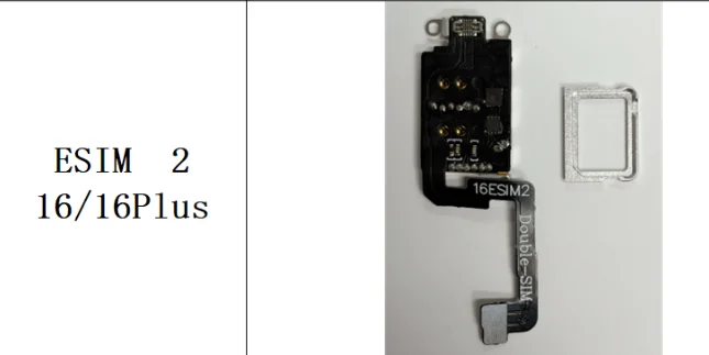 Kabel MEP flex z Esim 2 dla iPhone 14, 14 Plus, iPhone 15, 15 Plus i iPhone 16, 16 Plus — zdjęcie produktu 2