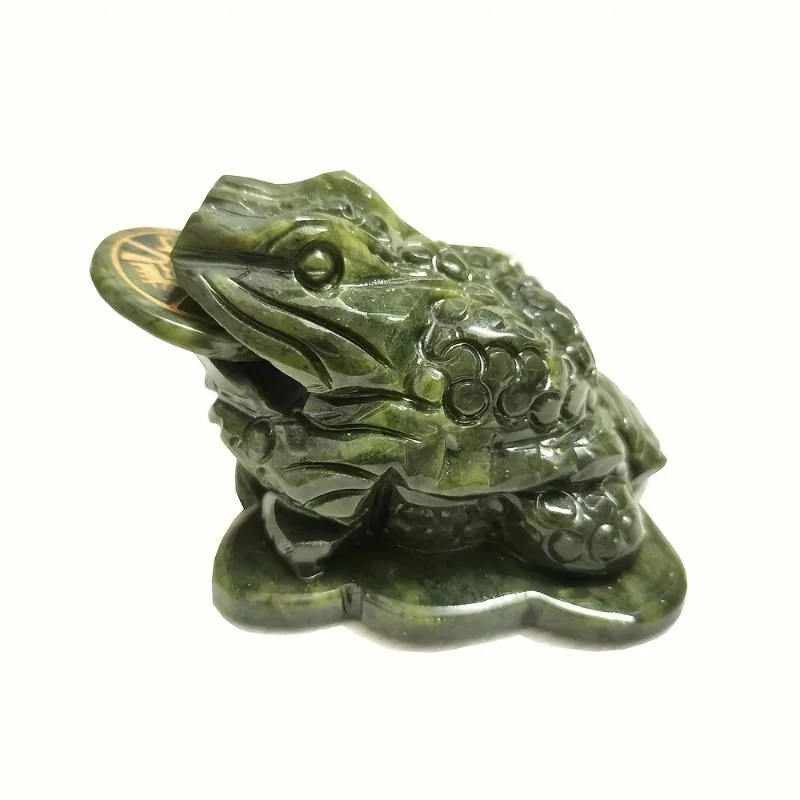Natural Material Money Toad Lucky Feng Shui Home Decoration Handmade Carving Art Tea Pet Ornament Ideal Choice for Festival Gift