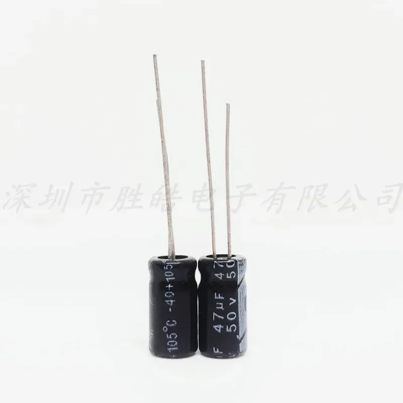 (10PCS/50PCS/100PCS)   50V47UF   Volume：6.3X11  Aluminum Electrolytic Capacitors  High Quality