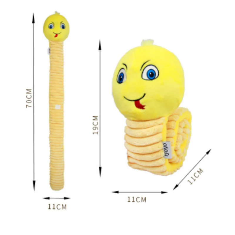 Dog Squeak Toys Pet Sniffing Plush Snails Toys Tibetan Food Molar Puzzle Toys Interactive Cat Dog Puzzle Toy Feeder Pet Products