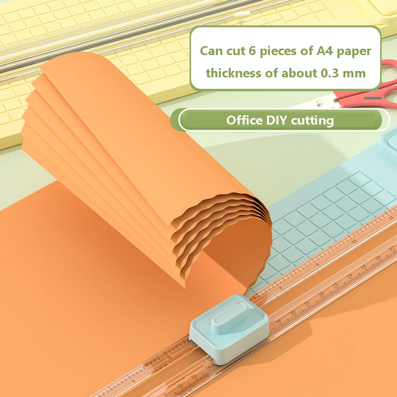 قطعة واحدة من قطع الورق ثنائي الاتجاه 4 في 1، قاطعة الورق اليدوية مع 4 رؤوس سكاكين، مناسبة للاستخدام المكتبي والمدرسة والمنزلي