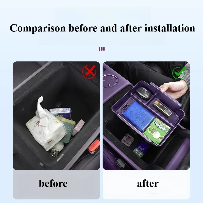 For Avatr 07/12 Armrest Storage Box Central Control Storage Box Storage Box Car Decoration Supplies Modified Accessories Tools