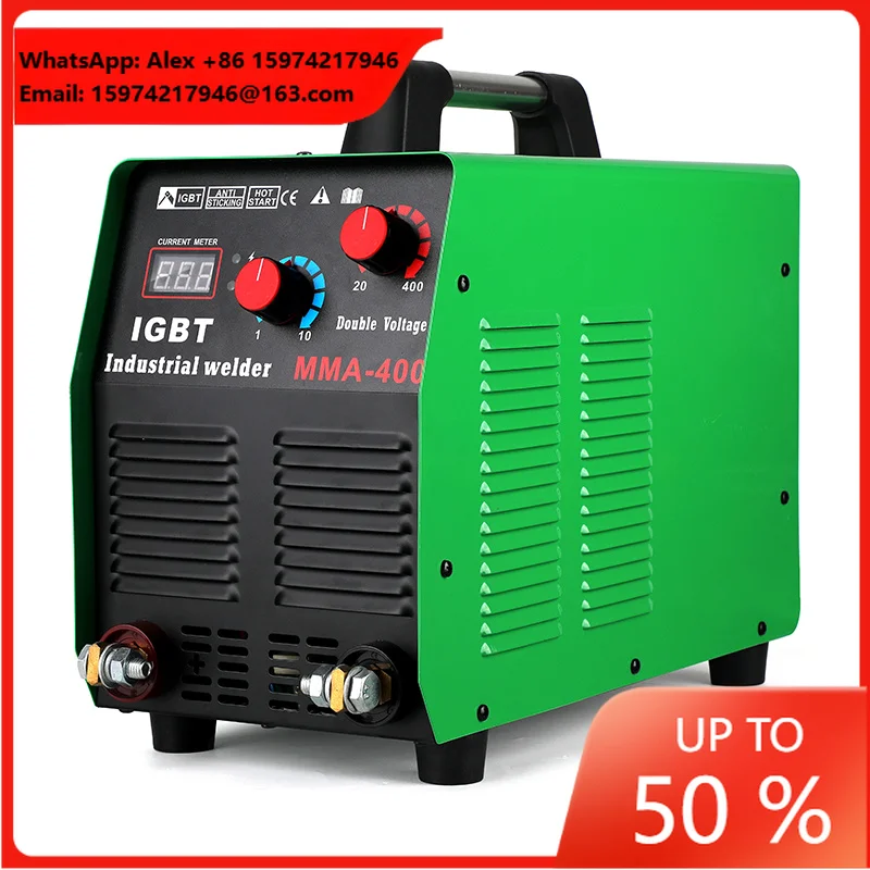 LANLING 2025 New 220V/380V Dual Voltage Welding Machine Industrial MMA-400 High Power Welding Machine Copper Ring Joint