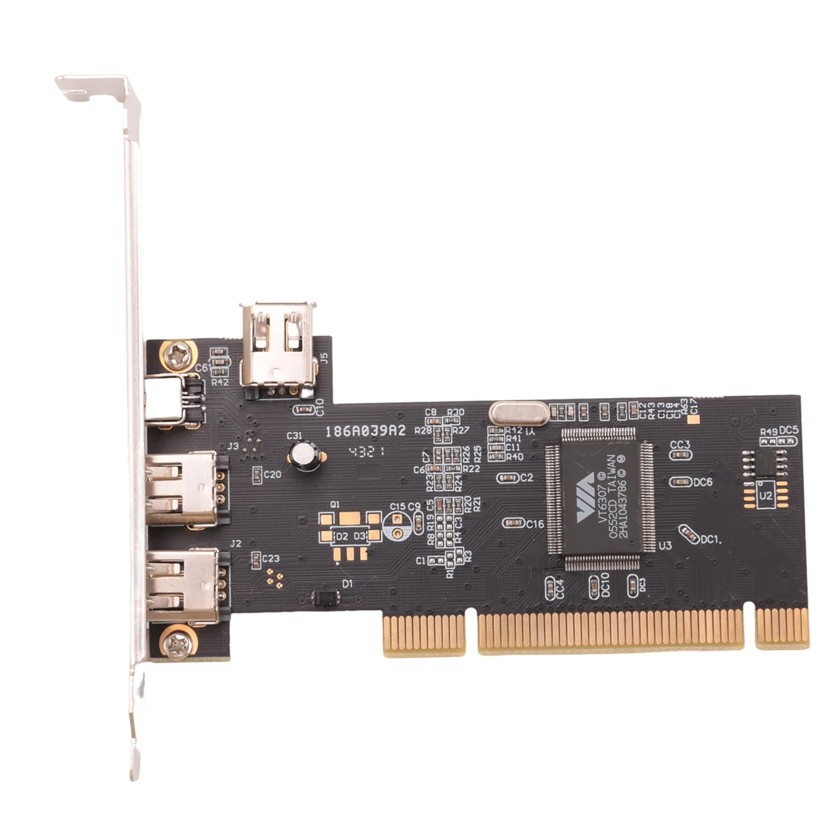 3 Port IEEE 1394 Firewire Card PCI Firewire Adapter IEEE 1394 PCI Controller Card for Desktop PC