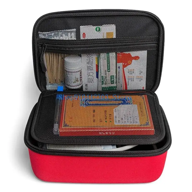 

652F Organizers Hard Case for Blood Pressure Monitor Box with Inner Pocket and Handle Storage Bag Protective Case