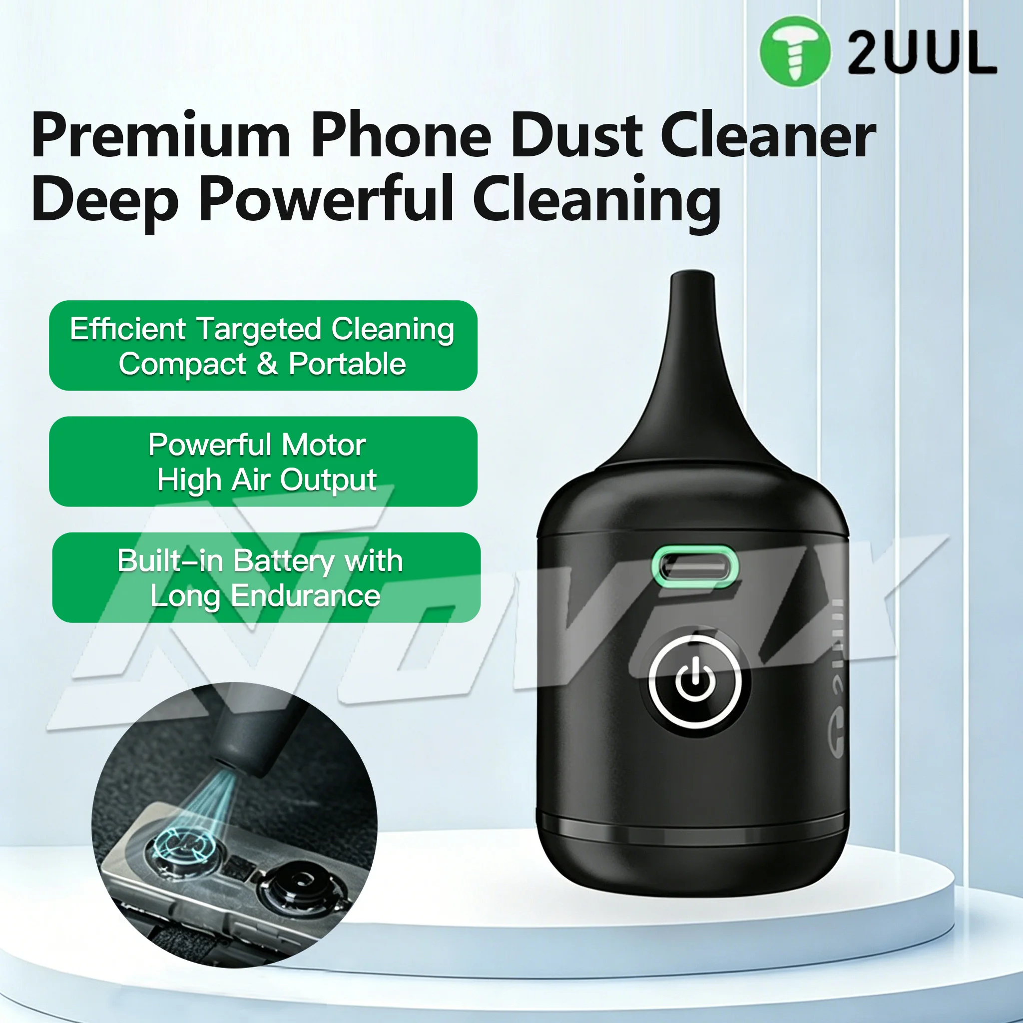 

2UUL DA90 BB nano violent electric fan with 3-speed adjustment for quick cooling and cleaning of motherboards
