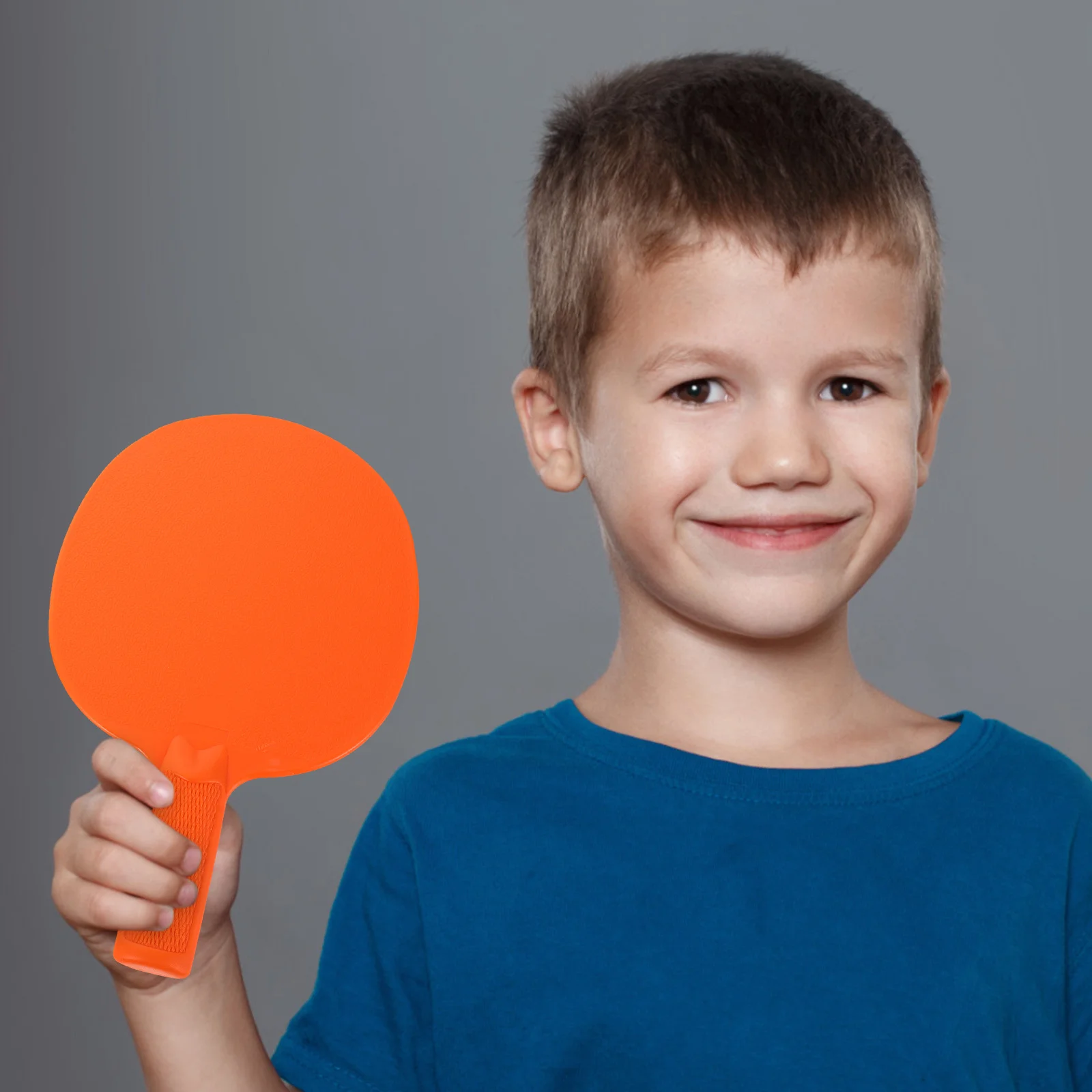 2Pcs Plastic Kids Table Tennis Paddle Set Lightweight Stable Rackets Indoor Outdoor Training Bats for Beginner Skill Development