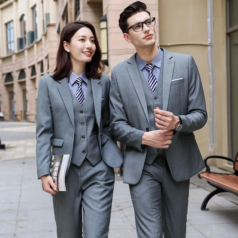 Fashionable Suit Coat Men Women Suit Jacket Long Sleeve Suit Set Autumn and Winter Business Dress Business Attire 2023 New