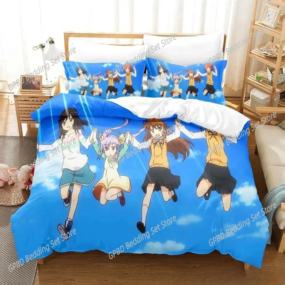 

3D Print Anime Non non biyori Bedding Set Single Twin Double Queen King Cal King Size Bed Linen Set