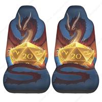 Dungeons Front Seat Covers Dragons 2 pcs Car Seat Covers Universal Auto Front Seats Protector Fits for Car,SUV Sedan,Tru